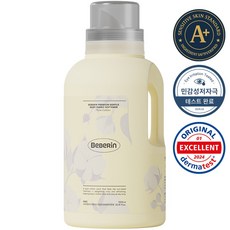 베베린 아기 섬유유연제 영유아 신생아 저자극 섬유 유연 세제 섬유유연제 알러지 유아 섬유유연제 퓨어코튼향, 1개, 1L