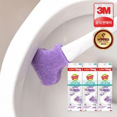 3M 스카치브라이트 변기솔 베이킹소다 크린스틱 리필 30개 화장실 욕실 청소솔 변기클리너, 동의안함, C. 향기톡톡 변기청소용 크린스틱, 7. 핸들 + 리필 22입ㅣ라벤더