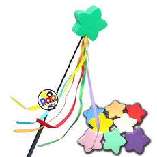 자동차 안테나볼 레인보우 별모양 안테나 장식용품 차량용 악세사리 미니쿠퍼 레이 모닝 스파크 호환, 그린