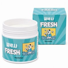 쿨박사 FRESH 고체 탈취제 실내 홀애비 화장실 냄새 악취제거 퓨어코튼, 1개, 300g