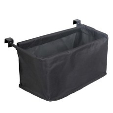 캠핑왜건 카트 테일 백 쉬운 부착 야외 식료품 가방 바구니 보관, 46cmx20cm × 검은색, 1개