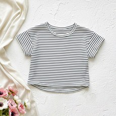 韓版童裝女童甜美可愛愛心花邊牛仔揹帶連體衣寶寶短袖條紋T恤潮