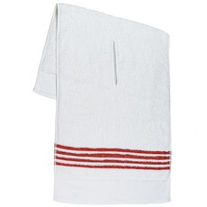 투어 타월 | 대형 골프 캐디 다양한 행 흡수력 44인치 19인치 퍼펙트 골프백 테리 색상 액세서리 컷 천 센터 x 카트, 10 White W/Red Stripes, 1개, 화이트 W/레드 스트라이프