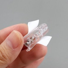 양면 접착 클립 투명 아크릴 집게 DIY 재료 명찰 캐릭터 셀프 꾸미기 부자재