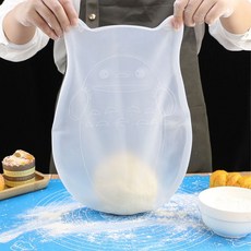 밀가루 제빵 떡 집 케익 홈 베이킹 실리콘 반죽 주머니 두꺼운 파우치 스몰 L533, 1개