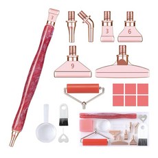 고급형 보석십자수 도구세트 펜세트, 핑크A, 1세트