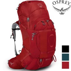 Osprey Ariel Plus 70 女款登山背包, Carnelianred 玉髓紅,M/L