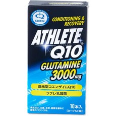 일본 ATHLETE Q10 카페인 에너지 젤 6개입 카네카제사 코엔자임Q10 함유, 요구르트