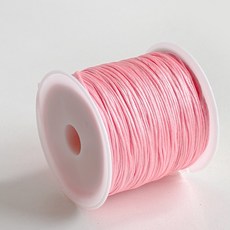 나일론 폴리 매듭실 0.8mm 팔찌 키링 스트랩 만들기, 17.로맨틱핑크, 1개
