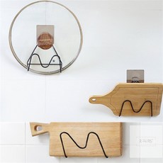 경희의마실 벽부착식 냄비뚜껑 걸이 뚜껑보관함