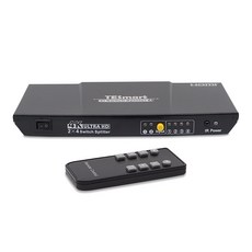 티이스마트 2:4 HDMI 분배기 4포트, 1개 1개