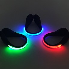 두루픽 야간 러닝 조깅 LED 신발 밴드 야광 라이트 야간낚시, 믹스