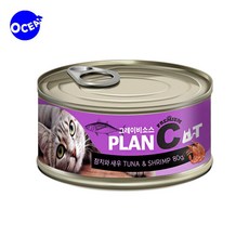 고양이간식 참치새우 캔 80g