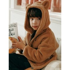 [백화점 정품] 빈폴키즈 [시즌오프 30%] [BEANPOLE KIDS] 귀달이 보아 점퍼 브라운 (BI5X39U03D)