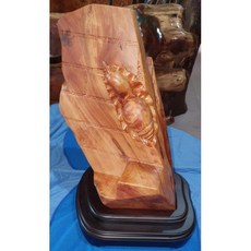 台灣黃檜扁柏 樹頭根雕刻 蝸牛擺件, 1個