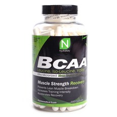 NutraKey BCAA支鏈胺基酸膠囊, 200顆, 1罐