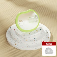 DIU 嬰兒安撫奶嘴新生專用0-36個月一歲以上防脹氣寶寶睡覺神器軟硅膠, 1個, 如圖, 拇指款-綠色【帶收納盒】