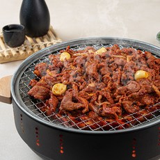 양념 오리주물럭 오리불고기 국내산 생오리 간장 양념육 캠핑용 밥반찬 오리고기 구이, 5개, 500g