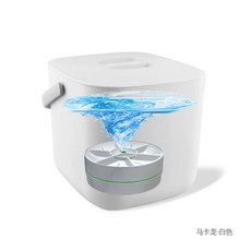 초음파 식기 세척기 자동 무설치 야채 과일 충전 터빈 싱크대 설거지 소형, 흰색 양동이가 있는 식기세척기