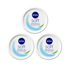 니베아 소프트 리프레싱 모이스처라이징 크림, 200ml, 3개