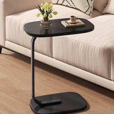 우드 쇼파 침대 사이드 테이블, 블랙