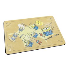 迪士尼 Disney 復古風 軟式珪藻土地墊60x40 硅藻土 腳踏墊 防潮 吸水墊DN0422, 1個, 亂版三眼怪