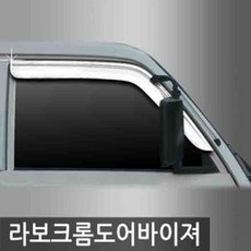 오토크로바 라보 도어 바이져 크롬몰딩 차량썬바이저 크롬썬바이저, 오토크로바 라보 (2001~2007) 크롬 도어 바이져
