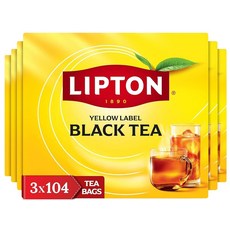 Lipton Black Tea Bags High Caffeine Hot or Iced Tea Smooth Flavorful Blend 104 Count (Pack 3) – 31, Lipton Black Tea Bags High Caf