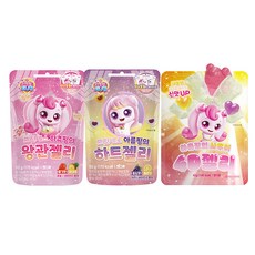 캐치티니핑 젤리 3종, 142g, 1세트, 하츄(왕관)+아름(하트)+하츄4D