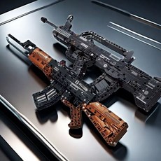 중국레고 98k 저격총 에땁 발사가능한 AWM 소총레고 조립 98K, Q. 95식 소총 AK47