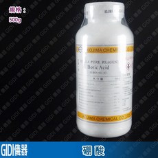 GIDI 儀器 硼酸 H3BO3 500g 試藥級, 1個