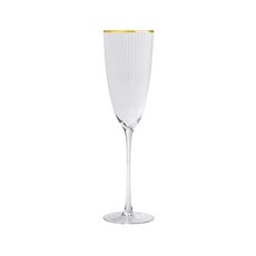 金邊織紋高腳杯, 1個, 金邊樹紋香檳杯, 310ml