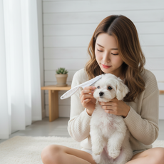 강아지 눈곱 제거 참빗 소형 얼굴 빗 반려견 미세 슬리커 콤, 강아지눈꼽빗