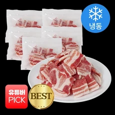 육감비책 옛날 대포집 냉삼 냉동삼겹살(개별포장), 5개, 200g