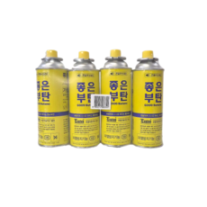 좋은부탄 4개 부탄가스 휴대용 폭발방지 파열방지 안전 버너 스토브