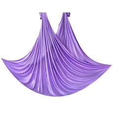 플라잉요가 해먹 필라테스 탄성 원단 스트레칭 홈트, 연퍼플 4m, 1개