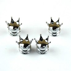 알루미늄 자동차 트럭 오토바이 자전거 타이어 밸브 먼지 커버, 1개, 5. Silver-4pcs
