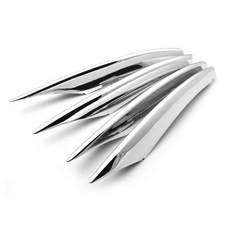 벤츠 A 클래스 W177 V177 A180 A200 A220 A250 2019-2021 앞 안개등 조명 트림 호환, 은색