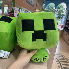 MINISO (마인크래프트) 루미너스 펜던트 캔버스 가방 어린이 시계 인형 퍼즐, 크리퍼 10번 인형
