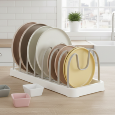 허니앤코 접시 정리대 싱크대 정리선반, 그레이, 1개