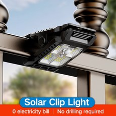 45LED 태양광 조명 야외 클립온 모션 센서 울타리 데크 벽 차고 파티오용 3 IP65 완벽방수 보안