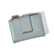 新款韓版女士錢包 短款簡約ins按扣多卡位零錢包 時尚卡包 女生錢包