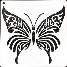 蝶古巴特 DIY 簍空模板 塗鴉繪畫模板, 1個, ST-CU1-1079