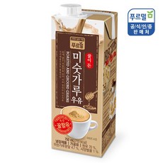 푸르밀 미숫가루우유 750ml x 2팩 꿀이든 6곡우유, 2개