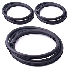 門橡膠邊密封條 黑色 204cm, 3個