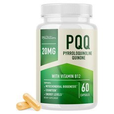 SMNUTRITION PQQ 腸內醯胺醌 20mg 含維他命B12 膠囊, 1個, 60錠