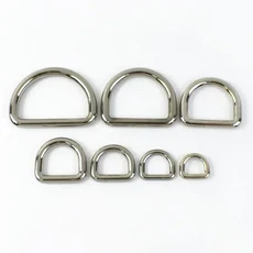 10pcs Meetee 10 50mm O D 링 금속 버클 배낭 스트랩 벨트 개 애완 동물 고리 웨빙 걸쇠 가죽 공예 액세서, 04 Silver, 07 25mm