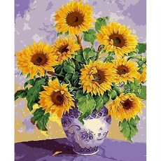 고흐 숫자 그림 그리기 캔버스 키트 아크릴 물감 꽃 색칠 홈데코 선물, 12. C5