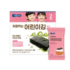 베베쿡 처음 먹는 어린이 김/핑크솔트 김/선택1개, 어린이김(핑크솔트)한박스, 15g, 1개