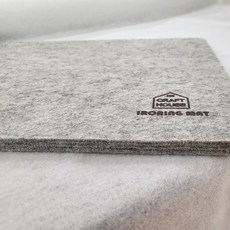 양모아이론매트(소) 30cm * 46cm/양모다림판/울매트, 1개, 연한그레이